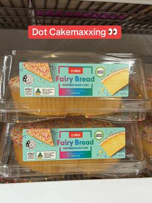 We had to see what all the buzz was about 🧚🏼‍♀️🤤 DIY Maximised Dot Cake: 🧚🏼‍♀️ Coles Fairy Bread Inspired Mud Cake* 🤍 Coles Bake & Create Vanilla Buttercream *Limited time only, while stocks last. From the bakery department.  #DotCake #FairyBreadMudCake #Coles 
