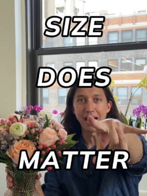 Small detail. Big difference. #flowers #bouquet #sizematters #nyc