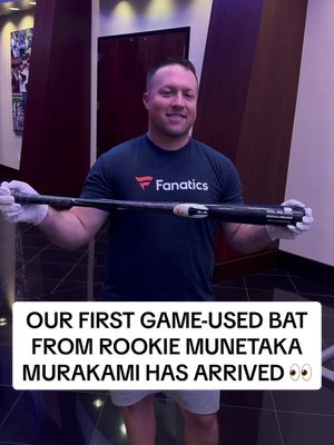 Our first game-used bat from @Fanatics Exclusive & @Chicago White Sox rookie Munetaka Murakami has arrived! 👀 #whitesox #chicago #murakami #memorabilia #baseball 