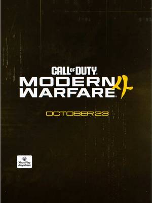 INTEL CONFIRMED: Call of Duty: Modern Warfare 4 is coming October 23! #XBOX #CallofDuty #ModernWarfare4 