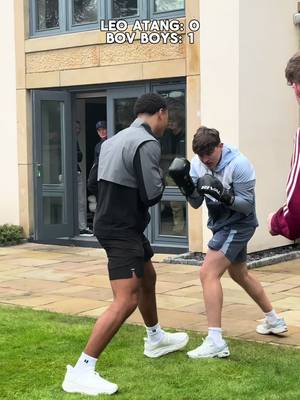 @Leo Atang pulling up to the BOV Boys house 🥊 Whole BOV Boys squad stepping in like it’s a tag team match 😭  #LeoAtang #BOVBoys #boxingtok 