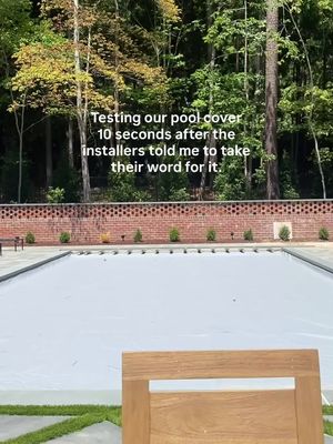 Just making sure our pool cover is as safe as they say.