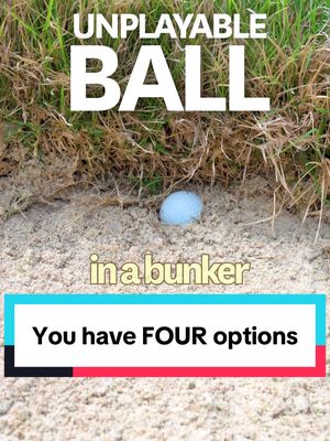 Most golfers don’t know all four options when their ball is unplayable in a bunker. Do you?