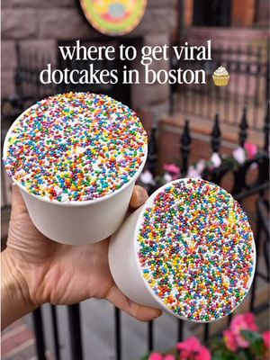 VIRAL DOTCAKES IN BOSTON🧁 @littlemisscupcape This is where to get the viral dotcake in Boston! @littlemisscupcape at 250 Newbury St is offering them in chocolate, vanilla, and red velvet. I pre-ordered the day before online and picked up the next day✨ They are $8.50 each! I liked the vanilla the best. Let me know your thoughts in the comments! Are these worth the hype? #bostonfoodgram #dotcake #bostonfood