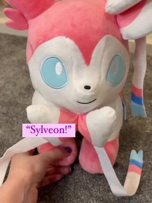 ✨Sylveon is back in stock at @Build-A-Bear Workshop! I have a bunch of Pokémon from BAB, and this one is definitely in my top 3! The sounds are so adorable, and it’s little ribbons have Velcro on them so they stay in place! 💖 #sylveon #pokemon #buildabear #pokemonplush #pokemontiktok 