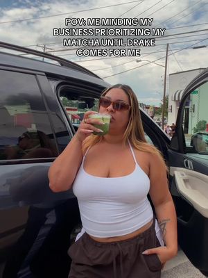 As a matcha girlie I’m offended. And so what if I drink 3 matchas a day… @🦉 drake mind ya own 🍵 #iceman #prioritizing #matcha #fypシ 