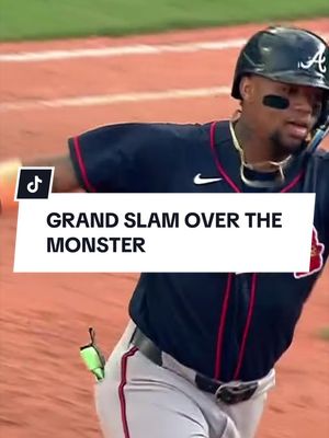 RONALD GRAND SLAM OVER THE GREEN MONSTER!  #MLB #ronald #braves 