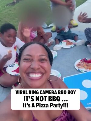 The young boy who went viral for asking his neighbors if they had any BBQ leftovers just struck gold ... because those same neighbors had him over for a pizza party, and only TMZ has the video!