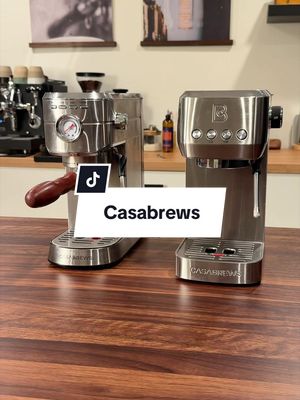 2 machines under $150. Which one you picking?  #casabrews #espressomachine #coffeeathome 