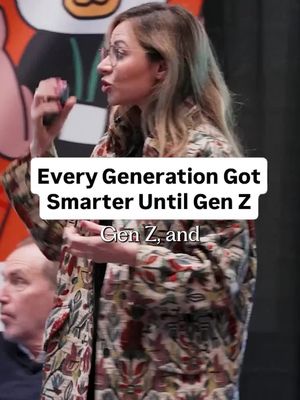 Every generation has been measurably smarter than the last until Gen Z, and the data is clear that genetics have nothing to do with it. Technology is not doing something to this generation, it is taking something away, and that distinction is what makes this moment so critical to understand. ##SaharYousef##BecomingSuperhuman##DigitalWellbeing