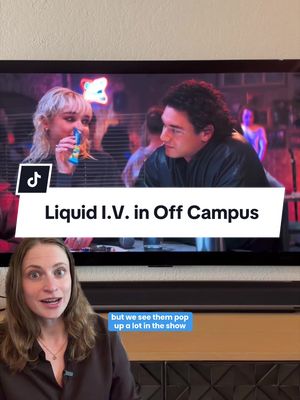 Hydration 🤝 Hockey @Liquid I.V. is the talk of @Off Campus because of its impossible-to-miss product placement.  But they seemed to understand the assignment. They had the right energy.  In this case, the product placement fit the tone of the show. A lighthearted romance can easily absorb brand moments like these. Tense dramas, not so much.  #offcampus #productplacement #marketing #advertising 