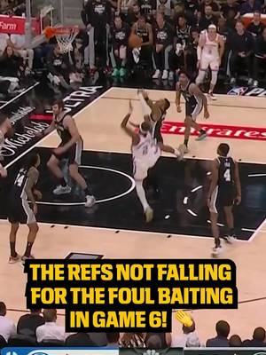It only took the refs 6 games! 😬 Watch the #NBAPlayoffs on ESPN via Disney+ #OKC #shaigilgeousalexander #sanantoniospurs #wemby 