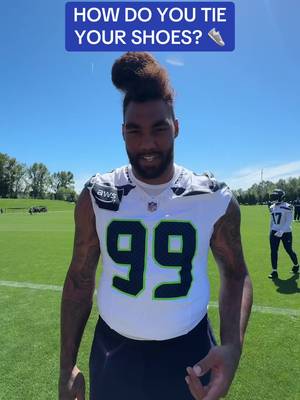The most controversial question we’ve asked all offseason. #nfl #seahawks #football #shoes 