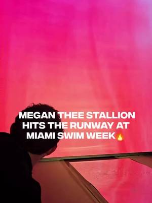 Meg understood the assignment 😍 Megan Thee Stallion appeared at Miami Swim Week 2026, walking the runway in an asymmetrical monokini from her swimwear collection. 🎥: @koala_republic/TT  #megantheestallion #miami #swimweek 