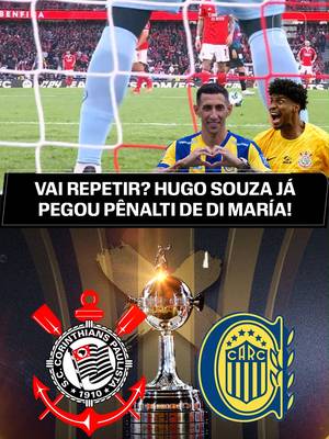 Vai ter HUGO SOUZA X DI MARÍA de novo, só que agora... NA LIBERTADORES! Corinthians e Rosario Central vão se enfrentam nas oitavas da CONMEBOL Libertadores, e a gente não poderia deixar de te lembrar desse pênalti que o Hugo pegou no Campeonato Português... Vai repetir, fã de esportes? 👉 Assista à CONMEBOL Libertadores, AO VIVO, pela ESPN no Plano Premium do #DisneyPlus! #corinthians #Libertadoresnaespn #futebolnaespn