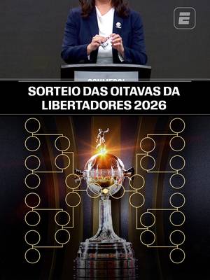 CONFRONTOS DA LIBERTADORES DEFINIDOS! 😱 🏆 Na tarde desta sexta-feira (29) foram definidos os confrontos das oitavas de final da Libertadores e, entre eles, teremos CRUZEIRO E FLAMENGO SE ENFRENTANDO. O mata-mata vai pegar fogo! 🔥 Assista à Libertadores pela ESPN no Plano Premium do #DisneyPlus #LibertadoresNaESPN #Libertadores