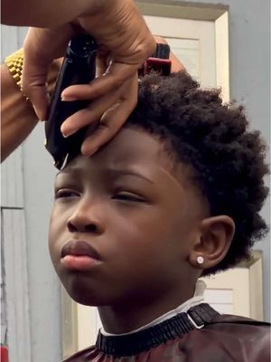 Fresh line up for my boy. He do not play about his haircuts, never did lol
