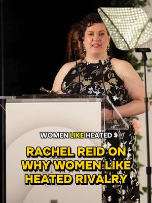 PREACH girl! 🙌🏼 Rachel Reid talked about why women would like a series like Heated Rivalry so much, while accepting The Hollywood Reporter Women in Entertainment Canada Changemaker Award.  “I don't think it's at all surprising that women would wanna see men being emotionally vulnerable, watch them yearn and struggle and hurt and grow, be kind and patient and loving..” @Heated Rivalry #heatedrivalry #rachelreid #hollywoodreporter #author #hollanov 