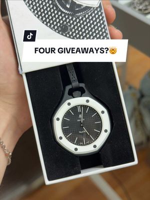 FOUR GIVEAWAYS IN ONE LIVESTREAM?🤯 We’re back tonight with tons more $1 starts on watches and jewelry! You’ll even get the chance at a FREE AP SWATCH! Join the live tonight starting at 5 PM EST! #luxury #rolex #jewelry #watches #tiktoklive 
