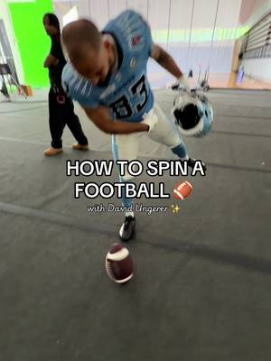 makes it look so easy 🌀 #howto #spinafootball 