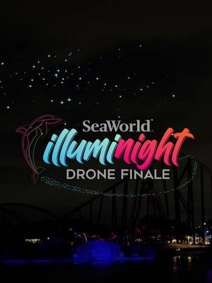 Have you caught our ALL-NEW IllumiNight Drone Finale yet? ✨  Join us every Friday through Sunday as we light up the night sky with your favorite animals and coasters! #droneshow #electricocean #seaworldsanantonio #Summer 