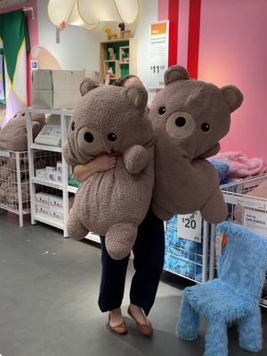 One stuffy? Feels lonely 🥺 Two stuffies? Feels like home 🧸🧸 Be real…what do you need two of? #TreatBalance #Trending #IKEAFinds 