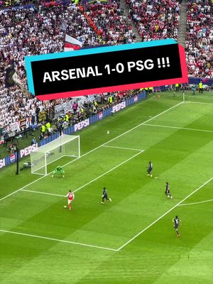 6 minutes in & Arsenal are 1-0 up!!! 🔥🔥🔥 #arsenal #psg #championsleaguefinal2026