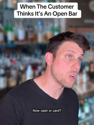 He really thought everything was free 🤦‍♂️ #customerservice #customer #bartender #money #job 