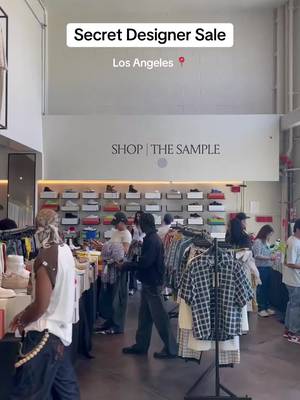 HIDDEN Designer Sale in LA | @shopthesamplewest  8451 MELROSE AVE, LOS ANGELES, CA 📍 I went to the new Shop The Sample store in Los Angeles. They had a CRAZY selection of designer clothes from Marni, Maison Margiela, Jil Sander and More. #fashiontiktok #samplesale #losangeles #marni #margiela 