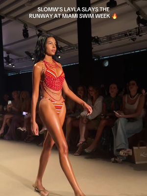 i love seeing people’s dreams come true 🥹🔥 #secretlivesofmormonwiveshulu’s @SLAYLA lives up to her name as she walks the @Oh Polly show at @Paraiso Miami Swim Week 