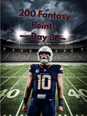 Trying to score 200 Fantasy Football points based on the 2025 NFL Season: Day 3 #acshear #nflfilter #fantasyfootball #200fantasypoints #nflchallenge 