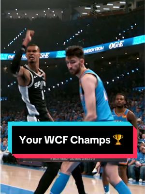 And that’s a wrap on the 2026 Western Conference Finals 🎬  #NBA #Basketball #NBAPlayoffs #Spurs #Wemby 