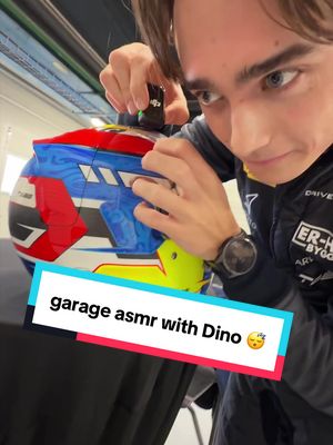 Replying to @faith  he also did the least calming asmr you’ll ever hear 🙃 @Dino Beganovic #f2 #formula2 