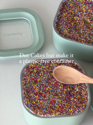 POV: your Food Storage container just became a cake pan. #dotcake #carawayhome #caraway #foodstorage
