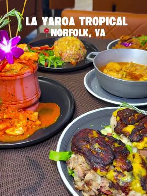 Omg! @layaroatropical is so good! 🔥 Idk what it was like before the renovations but I love the current decor and vibe. This is the perfect place to go for a nice happy hour, the drinks are great!  One of the owners did give me a disclaimer and let me know the food can take a little while just because of how things are prepared especially if it’s busy so just passing that message along if you ever go and it’s busy.  I will be back this week because yeah….that potato ball and trifungo was soooo delicious. Make sure to add this place to your list!  What I got:  Trifungo - 10/10 Fried XL potato ball with beef - 10/10 Pancon sandwich - 10/10 Chicken & cheese empanada - 8.8/10  Beef empanada - 7.5/10 Pizza empanada - 6.8/10 Chicken Stew - 6.8/10 Fried Chicken -  7/10  Flan - 8/10  Passionfruit Mojito - 8.5/10 XL Ocean PR (fishbowl drink) - 9/10 Mango Passionfruit Spicy Daiquiri (frozen drink) - 10/10  • • #757 #hamptonroadsva #norfolkva 