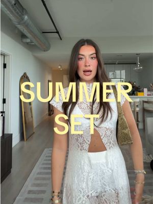 I’m just so excited over this and got compliments on it all night long.. already can’t wait to wear it again and I need it in black for sure now #OOTD #SummerFashion #tiktokshopfind #lace #2pieceset 