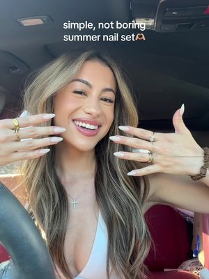 cutest nails for summer ✨  #nailday #nailtransformation #cleangirlnails #simplenails #rosecouturenailbar @Rose Couture Nail Bar 