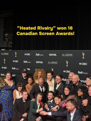 The power of #HeatedRivalry! 🥹❤️‍🔥🏒 “Heated Rivalry” took home a total of 16 Canadian Screen Awards tonight including “Best Drama Series” and Hudson Williams won “Best Lead Performer in a Drama Series”! They officially broke the record for most Canadian Screen Awards won! #hudsonwilliams #connorstorrie #jacobtierney #cdnscreenawards 