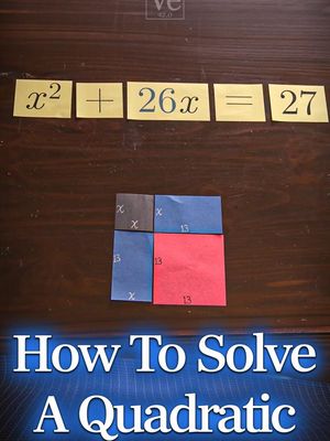 How To Solve A Quadratic Equation #veritasium #Science #physics #math #quadratic