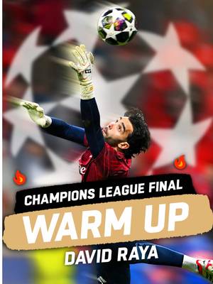 Inside @David Raya Martin Champions League Final warm up. #arsenal #gunners #ucl #uclfinal #goalkeeper 