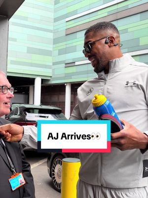 Anthony Joshua arrives to media day👀 #anthonyjoshua #joshuaprenga #boxing #matchroomboxing 