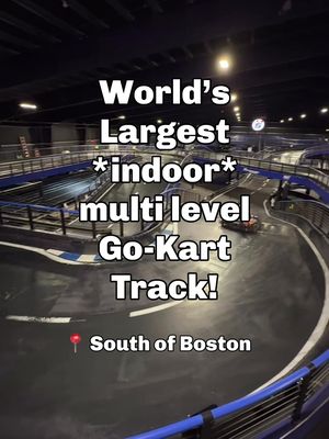 Your adrenaline rush is just south of Boston!👇 We just went to @Supercharged Entertainment in Wrentham, Massachusetts to check out the “world’s largest indoor multi-level karting track.” And yes, it was amazing.  But there’s much more than that! 🎮 Fully immersive VR Laser Tag + the Hyperdeck VR  🕹️ Arcade games galore 🥷 A Ninja Warrior course (humbled us real quick)  🍔 Great bar food & drinks at the Tap & Tavern (perhaps where you catch the FIFA games? Maybe a birthday party? Your next office event?) 🏎️ Of course, the high-speed (and lower speed for littles) Go-Karts, the track ranges from 1/2 mile to two tracks at a 1/4 mile depending on how busy it is! Have you been here yet? 📍 Supercharged Entertainment - 30 miles south of Boston, super close to Foxboro // Gillette Stadium!