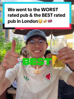 The WORST rated pub in London VS The BEST rated pub in London😳 #fyp #foryou #london #londonpubs #viral 