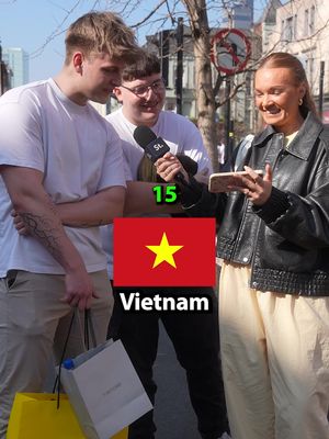 How many of the flags did you get? 🌍👇 #flags #streetinterviews