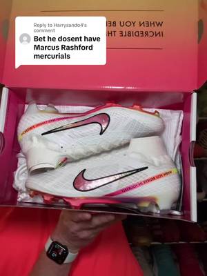 Replying to @Harrysando4 These are some of my FAVOURITE Mercurial’s ever - made for Marcus Rashford! 🤩 #nikefootball #mercurial #footballboots #soccercleats #marcusrashford 