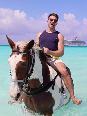 @jonathandbennett is here at RelaxAway, Half Moon Cay giving you an exclusive first look at all the new enhancements. Who’s ready to relax, recharge, and soak it all in? 🌴 #CarnivalisCalling #ad 
