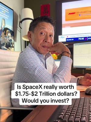 Is SpaceX really worth $1.75-$2 Trillion dollars? Would you invest? #spacex #investing #IPO #financialliteracy #stocks 
