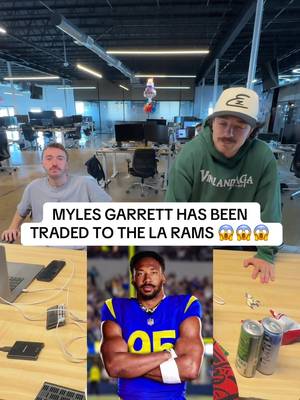 MYLES GARRETT HAS BEEN TRADED TO THE LA RAMS ARE THEY WINNING THE SUPER BOWL?!? #nfl #football #cleveland #rams #losangeles 