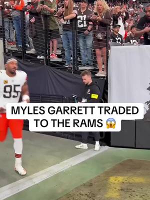 Three years after Aaron Donald's retirement, the Rams trade for two-time DPOY Myles Garrett 🤯 #NFL #Rams #Browns 