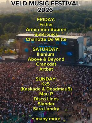 Back to the field July 31st - Aug 2nd, 2026 🇨🇦 Canada’s largest electronic music festival is locked and loaded with a massive summer lineup at Downsview Park, Toronto.  🎟️ Single-Day, 3-Day GA, and 3-Day VIP passes are available now at veldmusicfestival.com #VELD2026